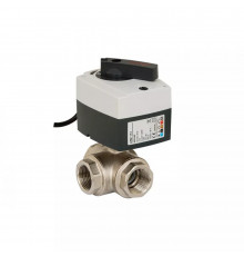 Кран шаровый трехходовой с э/приводом Danfoss AMZ-113 Ду20 24В 082G5413