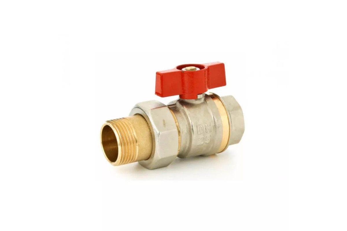 Danfoss BVR-F Шаровой латунный кран НР-ВР полнопроходной со сгоном 3/4