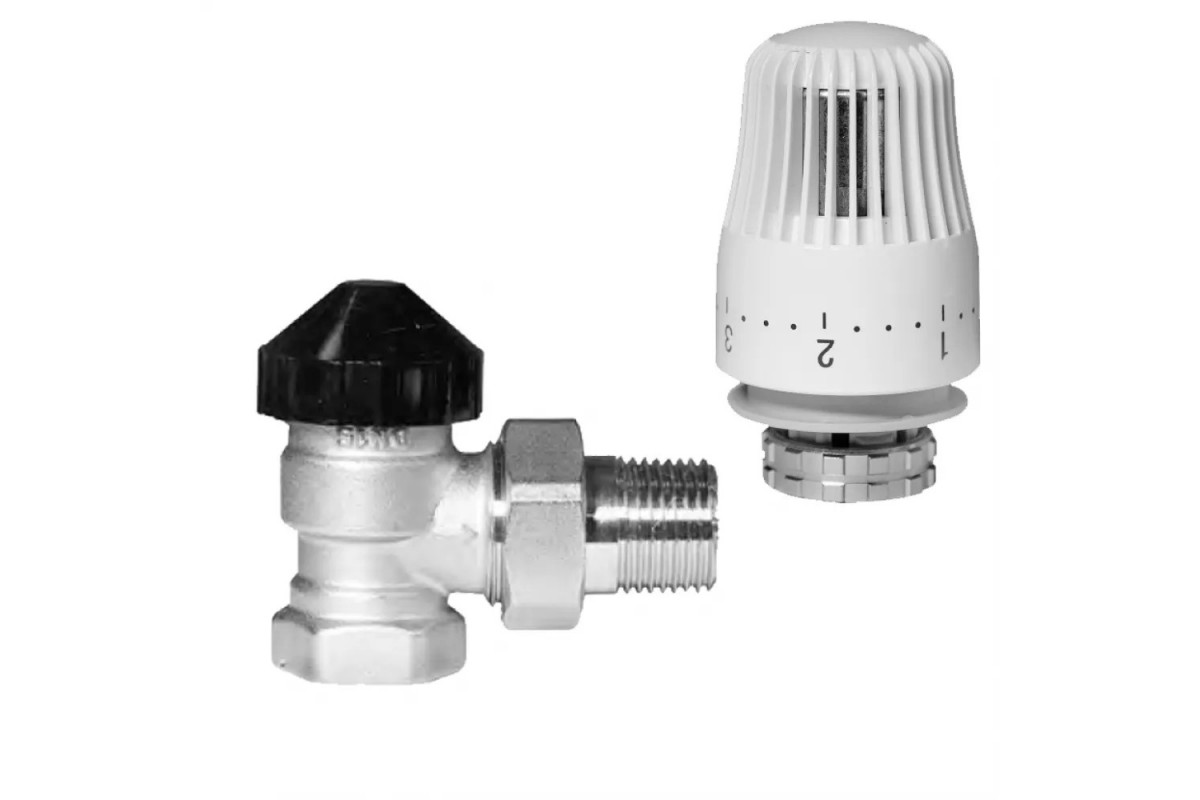 Комплект терморегулятора TR-N/TR 84 ДУ 20 | Ridan 013G2175R Угловой