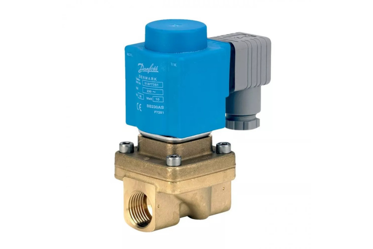 Danfoss Клапан электромагнитный EV250B с катушкой нормально закрытый Ду12 1/2 В | 032U158031