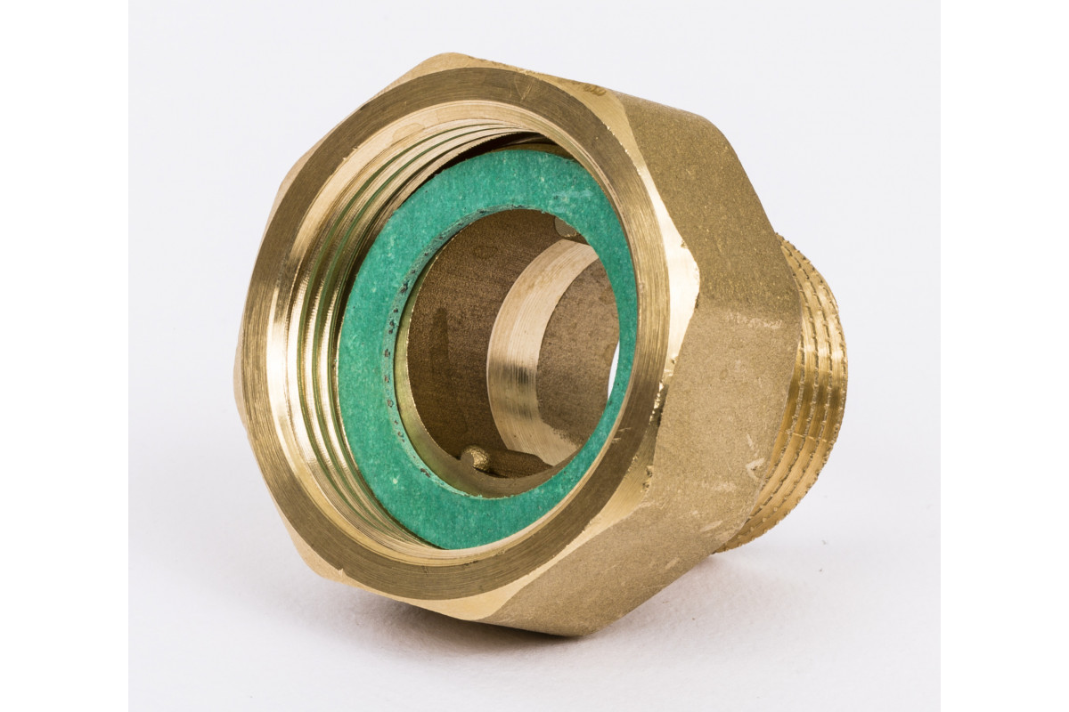 Danfoss 003H6904 — Комплект резьбовых фитингов, наружняя резьба R1, PN25 для клапана DN25 (G11/4), Латунь CW617N, 2 шт.