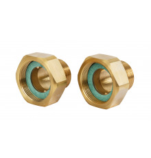 Danfoss 003H6906 — Комплект резьбовых фитингов, наружняя резьба R 1 1/4, PN25, DN32 (G 1 1/2), латунь CW617N, 2 шт.