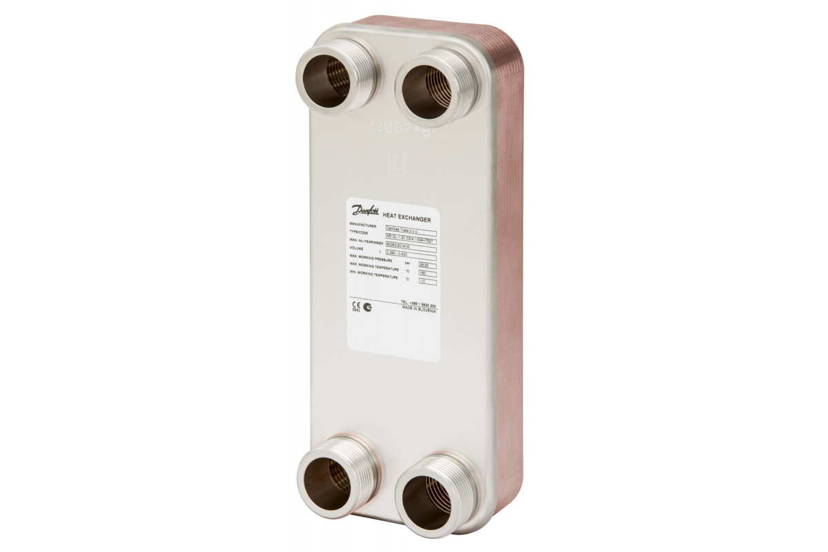 Danfoss 004H7534 — Паяный пластинчатый теплообменник XB12L-1-70_2_25_4G5/4