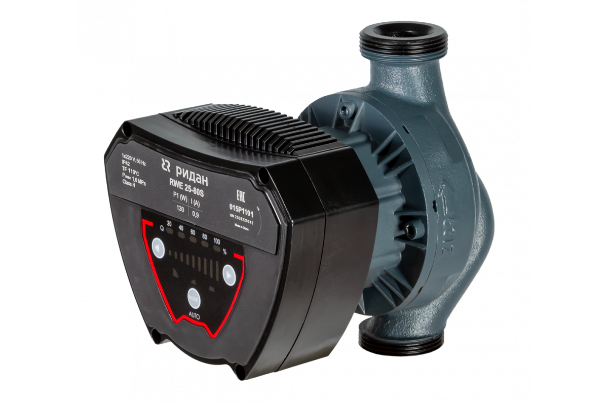 Ридан 015P1104 — Насос RWE 25-120SN, DN 25, PN 10, длина 180 мм, резьбовое присоединение