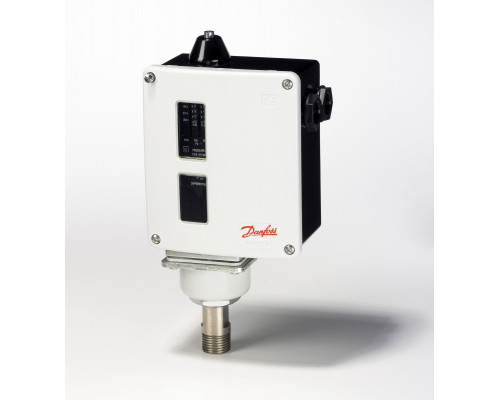 Danfoss 017-518166 — Реле давления RT для тяжелых условий эксплуатации, диапазон настройки уставки 5-25 бар, дифференциал 1,2 бар, присоединение G 1/2