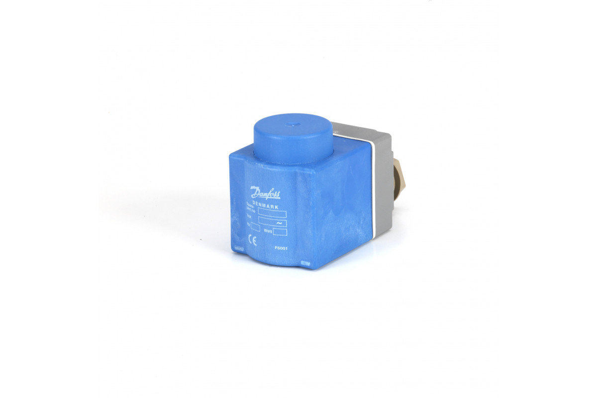 Danfoss 018F6701 — Катушка электромагнитная BE230AS, напряжение питания 230 В переменного тока, мощность 12 Вт