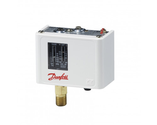 Danfoss 060-122466 — Реле давления для общепромышленного применения KPI 35, диапазон настройки уставки -2-8 бар, дифференциал 0,5-2 бар, присоединение G 1/4