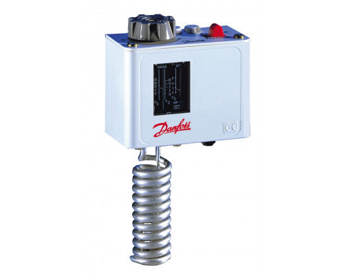 Danfoss 060L110666 — Реле температуры (термостат) KP 62, IP 30/44, диапазон регулирования -30...15 °C