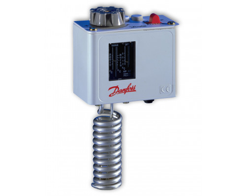 Danfoss 060L111066 — Реле температуры (термостат) KP 62, IP 30/44, диапазон регулирования -30...5 °C