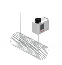 Danfoss 060L126766 — Реле температуры (термостат) KP 61, IP 30/44, диапазон регулирования -30...15 °C, длина трубки 3 м