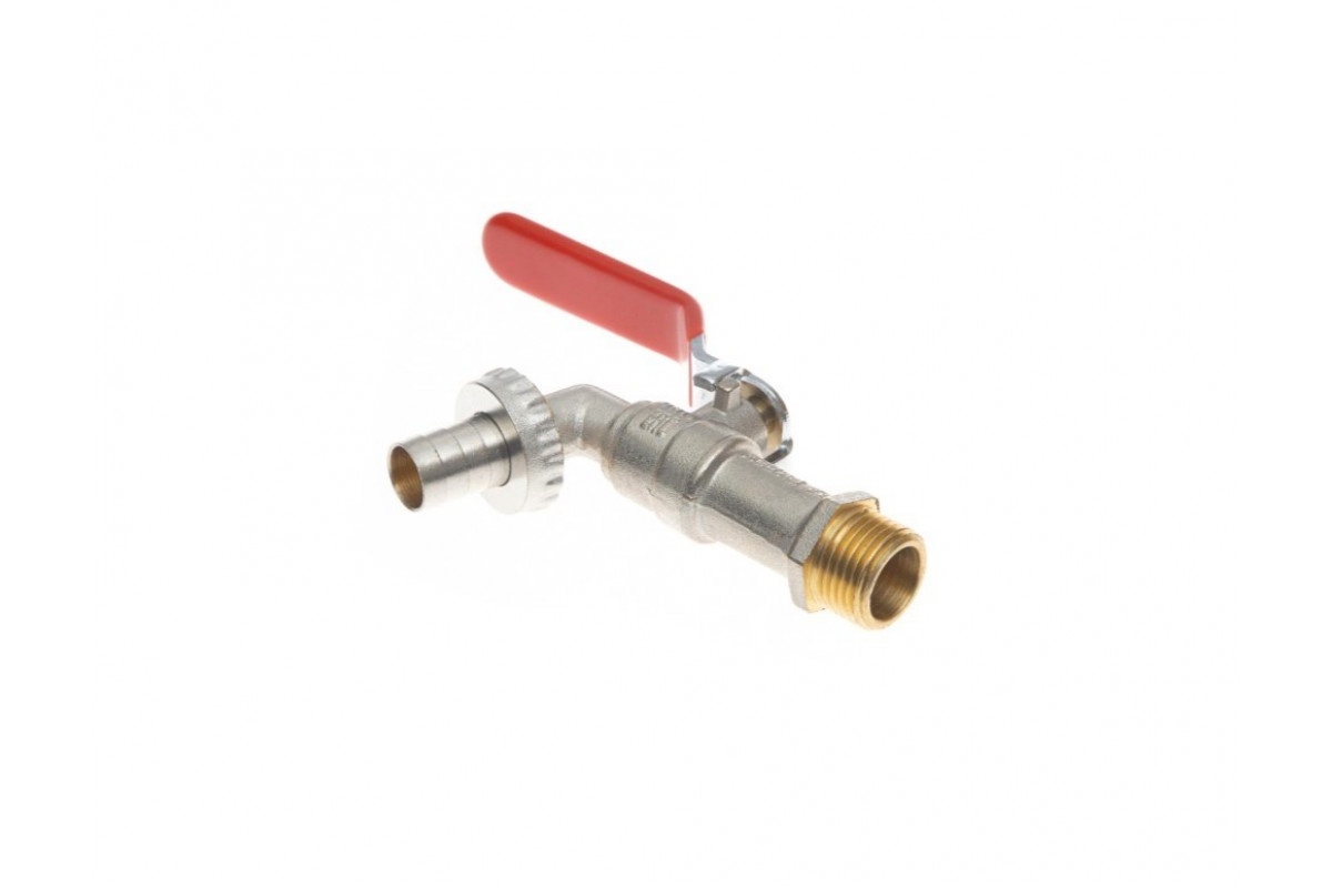 Ридан BVR-CR 065B8300RG — Кран шаровой ГОСТ спускной под шланг PN10 DN15; Т -20 ℃ ...+95 ℃; материал корпуса латунь
