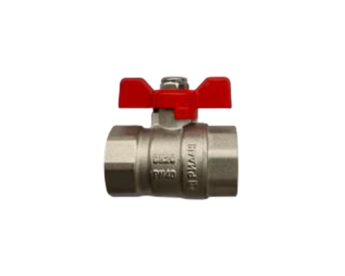 Ридан 065B8307ARG2 — Кран шаровой BVR-AR ГОСТ Р 59553 PN40, DN15, с внутренней резьбой, рукоятка бабочка