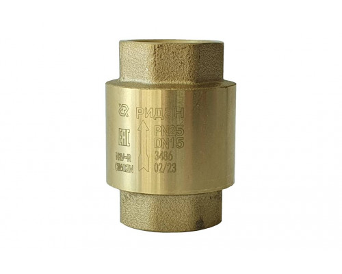 Ридан NRV-R 065B8329R — Клапан обратный резьбовой PN25, DN50, Т -10 °C...+110 °C, материал корпуса — латунь CW602N