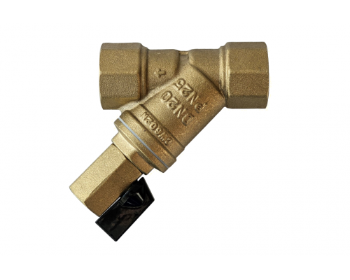 Ридан FVR-DR 065B8342R — Фильтр сетчатый со сливным краном DN20, PN25, Т от -20 °С...130 °С; материал корпуса латунь CW602N