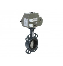 Danfoss 065B8446 — Затвор дисковый поворотный VFY-WA с центрирующими проушинами, PN16, DN200, корпус GG25, диск — чугун GGG40, уплотнение EPDM, с электроприводом AMB-Y