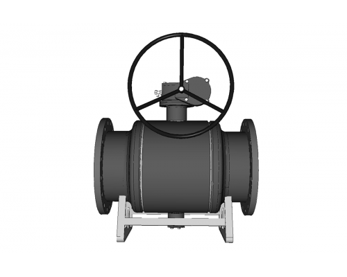 Danfoss 065N0281G — Кран шаровой JIP Premium (Премиум) FF, фланцевый, DN 500, PN 16, T макс 180 ℃, ручной редукторный привод, корпус — сталь P235GH