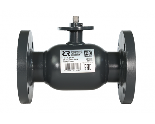 Danfoss RJIP Premium (Премиум) 065N0332R — Кран шаровой FF DN65 PN25 GF (фланцевый, под привод, стандартный проход)