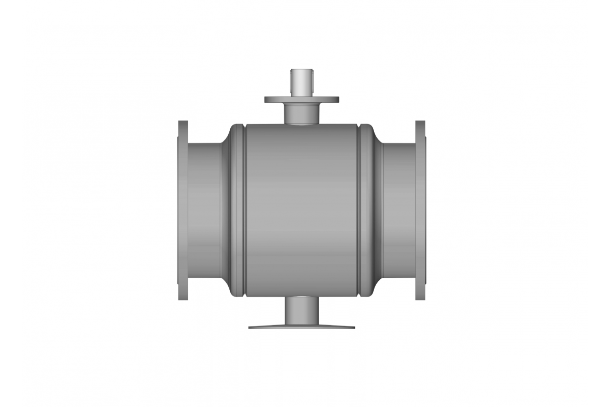 Ридан 065N0387GR — RJIP Premium (Премиум) Кран шаровой FF DN600 PN25 GF (фланцевый, под привод, стандартный проход)