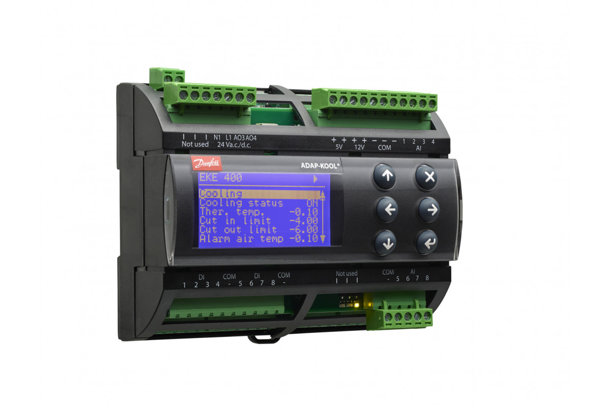 Danfoss 080G5004 — EKE 400 Контроллер испарителя с HMI. 24 V ac/dc