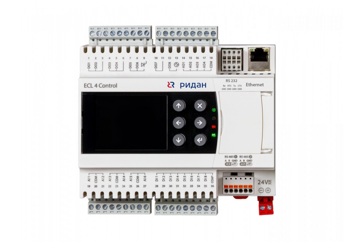 Ридан 087H374984R — Контроллер ECL4 Control (Контроль) 368R Ethernet, напряжение питания 24V AC/DC