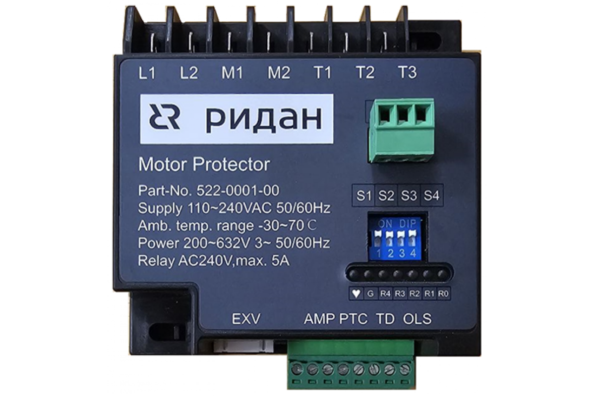 Ридан 120S0585 — Электронный блок защиты электродвигателя, 110/240 В AC