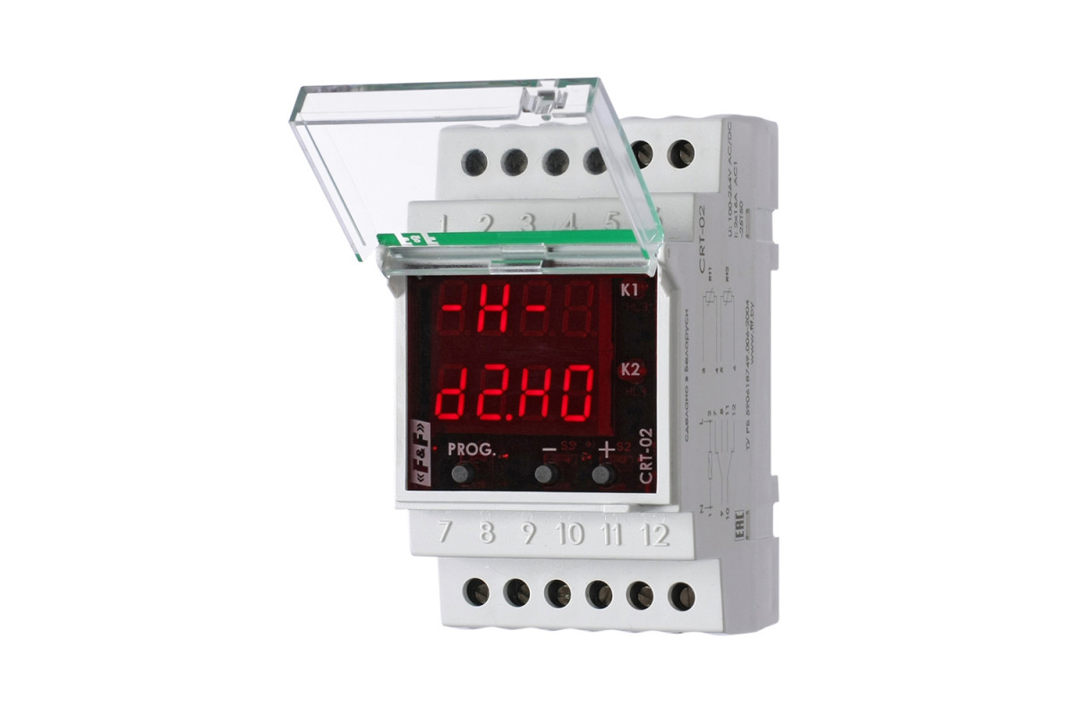140R1075R — Терморегулятор CRT-02 (-50+140 °С) с датчиком RT823 на проводе, IP20, диапазон рабочих температур -25...+50 °С