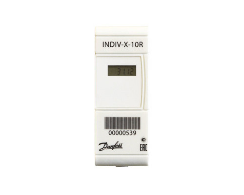 Danfoss 187F0014GR INDIV-X-10RG — распределитель радио с выносным датчиком, питание — 3-вольтовая литиевая батарея, масса — не более 75 гр