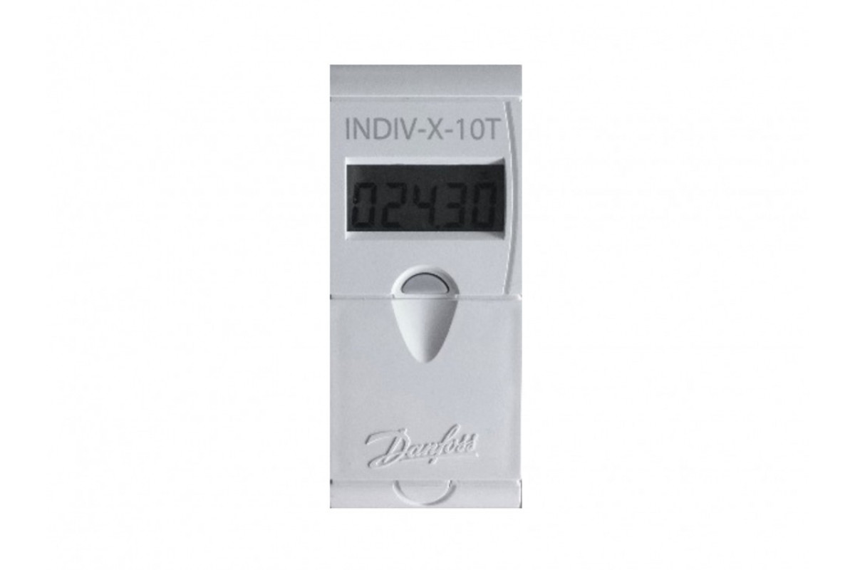 Danfoss 187F0071R INDIV-X-10T — распределитель Walkby (Обходной сбор данных), питание — 3-вольтовая литиевая батарея, размеры — не более 95 х 42 х 22