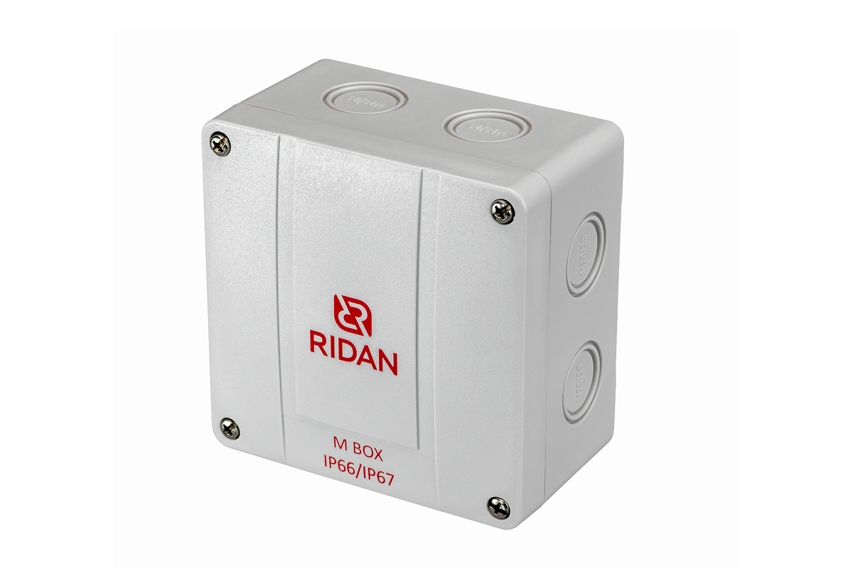 21RT0928R — Коробка распределительная Ridan M BOX (короб), 110х110х67 мм, IP66/IP67, серая