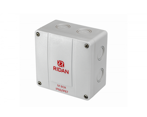 21RT0928R — Коробка распределительная Ridan M BOX (короб), 110х110х67 мм, IP66/IP67, серая